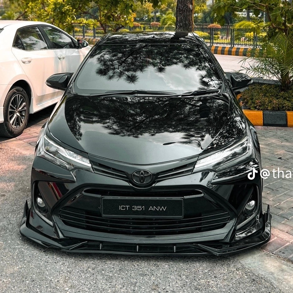 Car Front Bumper Splitter ABS Plastic - Small Spike Style - 3Pcs