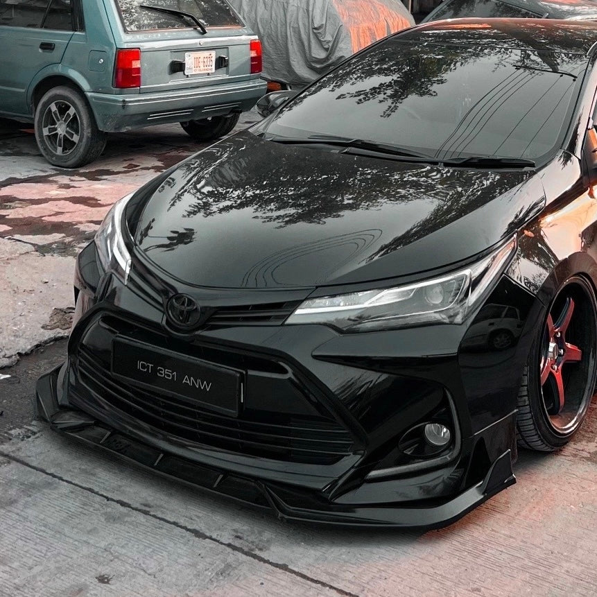 Car Front Bumper Splitter ABS Plastic - Small Spike Style - 3Pcs