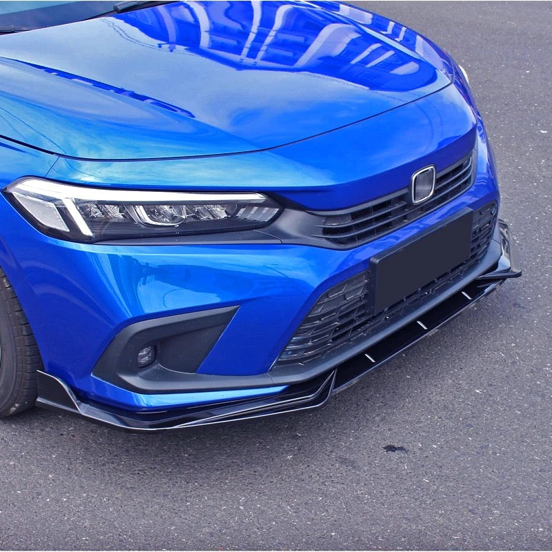 Car Front Bumper Splitter ABS Plastic - Small Spike Style - 3Pcs