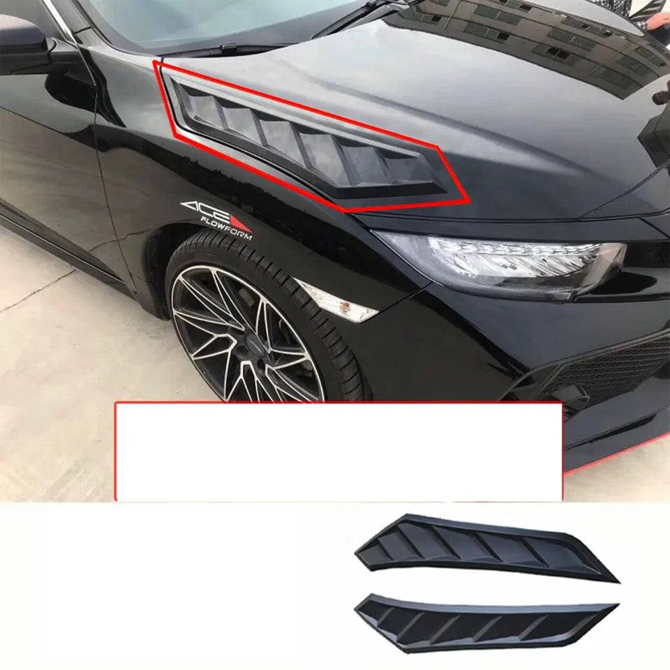 Civic X Bonnet Hood Air Went Decoration False Air Vent