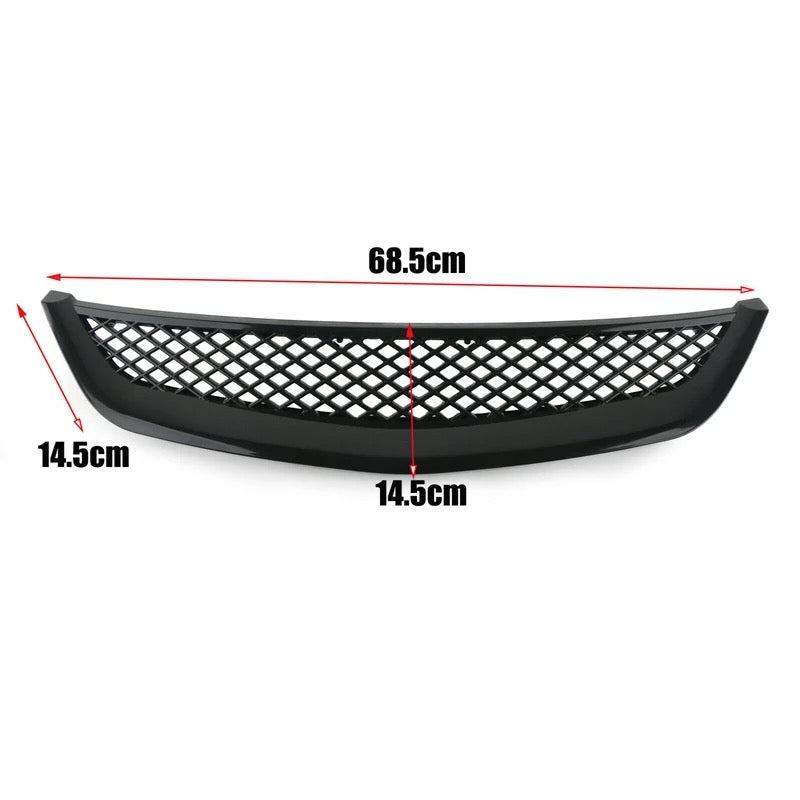 Honda Civic 2001-2003 Abs Plastic Mesh Front Grill