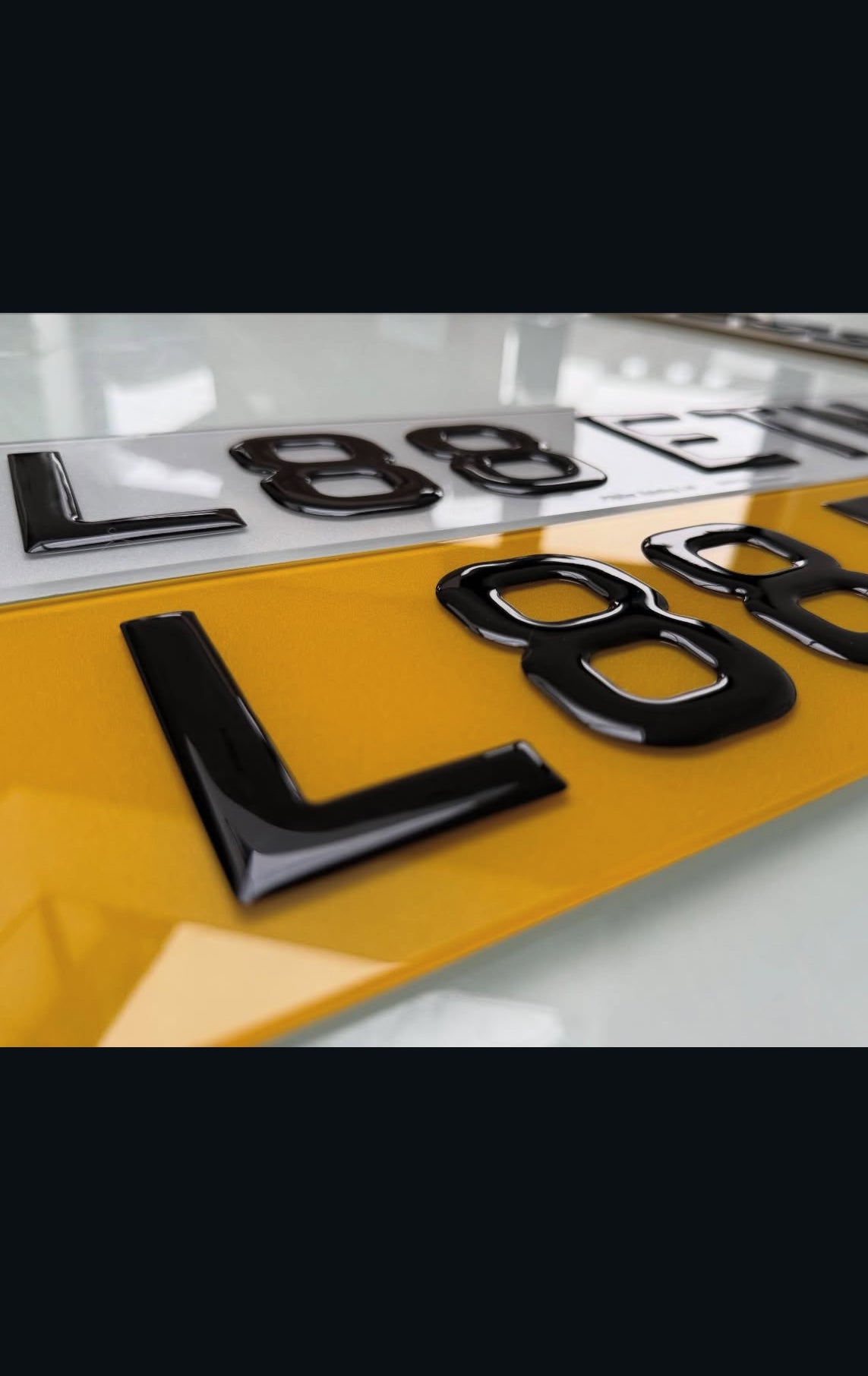 3D Gel Number Plates