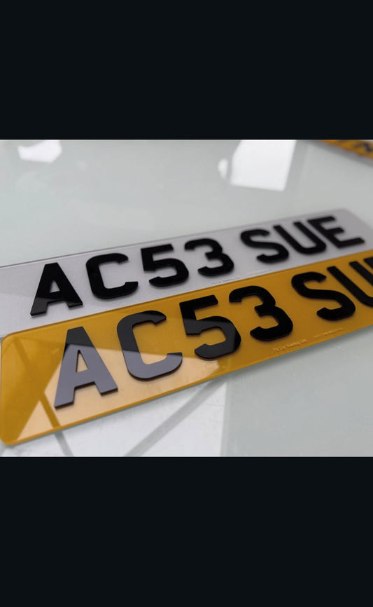 3D Gel Number Plates
