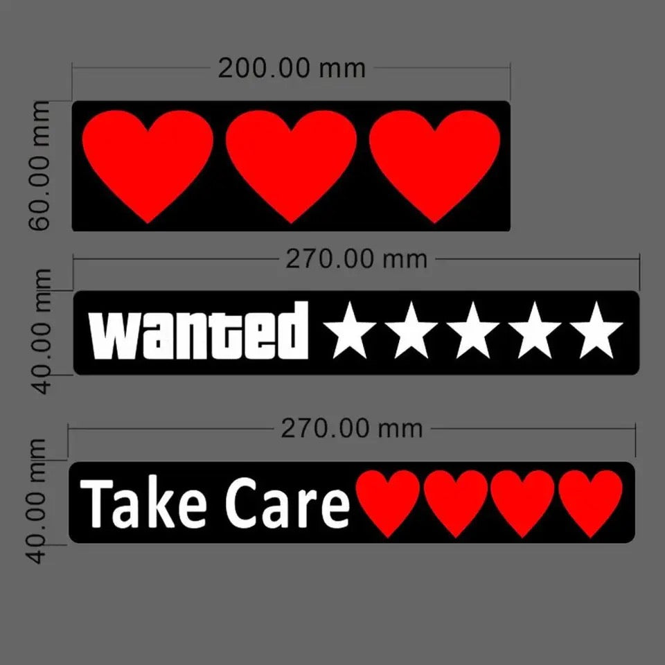 Led Car Window Sticker