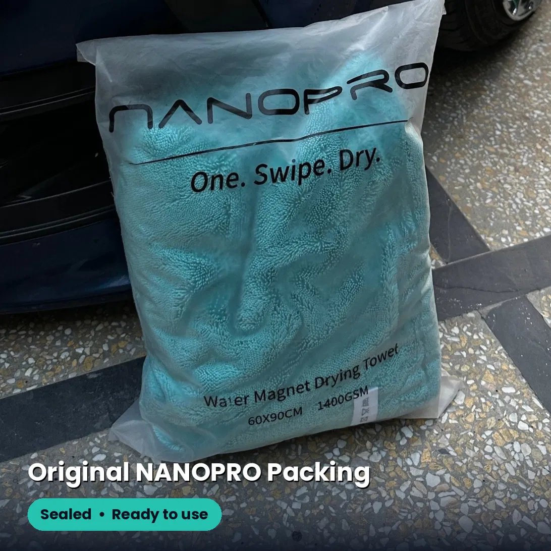 NANOPRO Water Magnet Drying Towel – 1400GSM Twisted Loop Microfiber (60×90cm)
