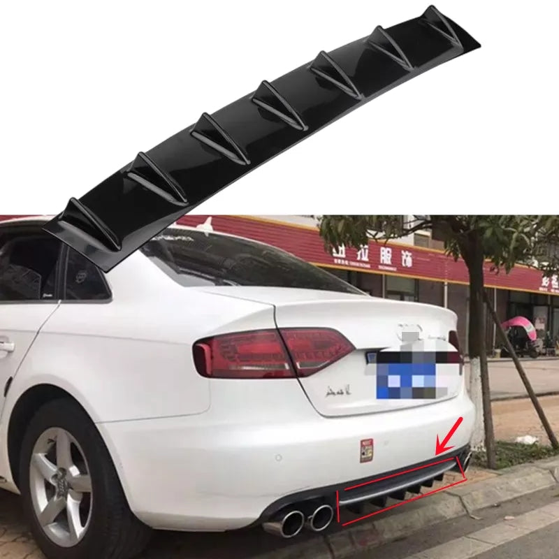 Rear Bumper Defuser Shark Fin Style - Universal