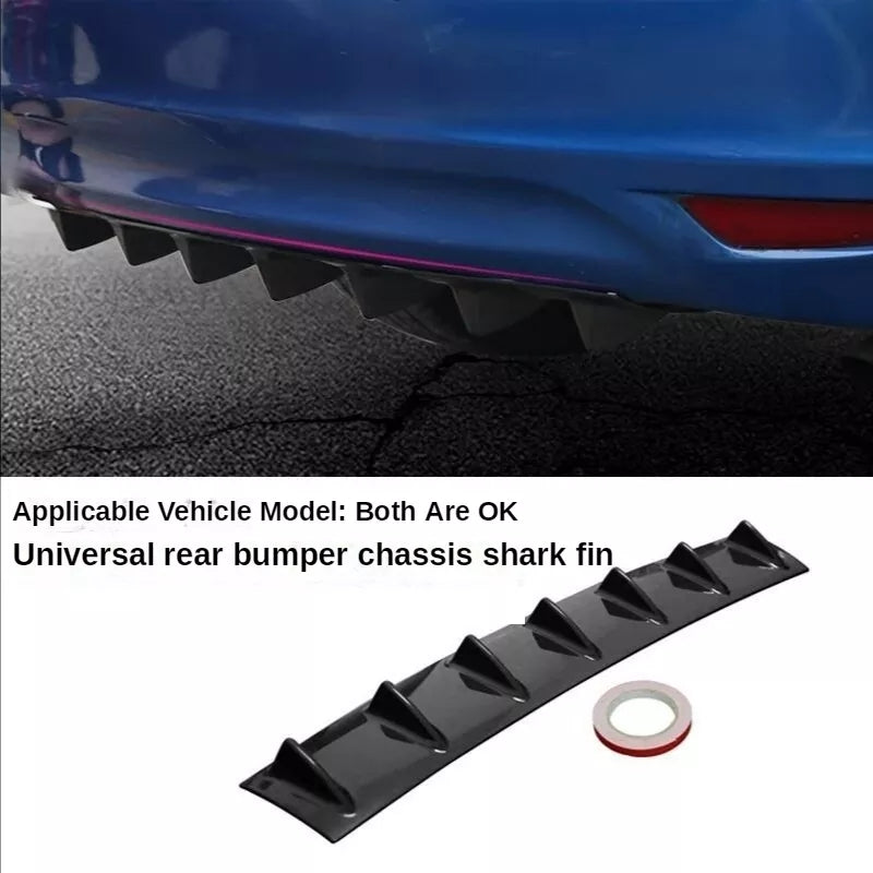 Rear Bumper Defuser Shark Fin Style - Universal