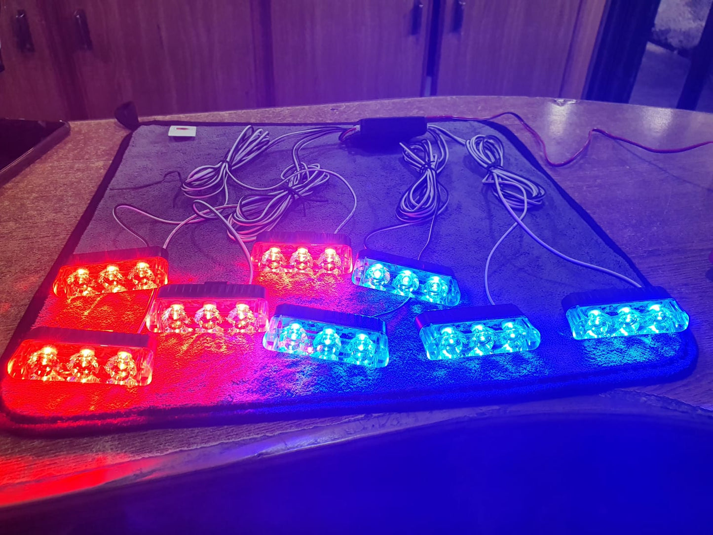 Grill LED Police Light | Red / Blue