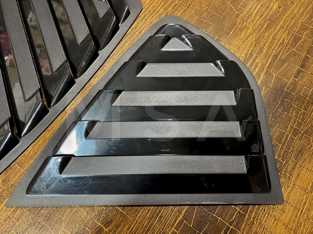 Suzuki Alto 660cc Side Windows Quater Louver Covers - Black