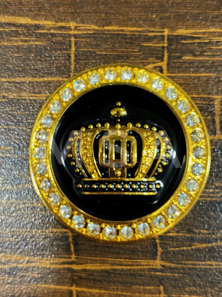 3D King Crown Car Badge Metal Logo