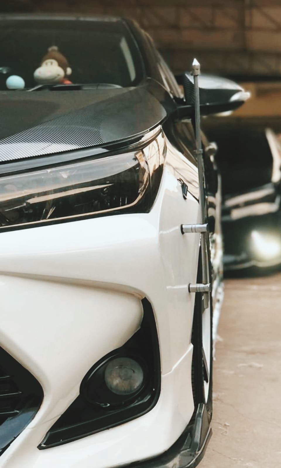 Car Bonnet Flag Rod / Bumper Flag Rod