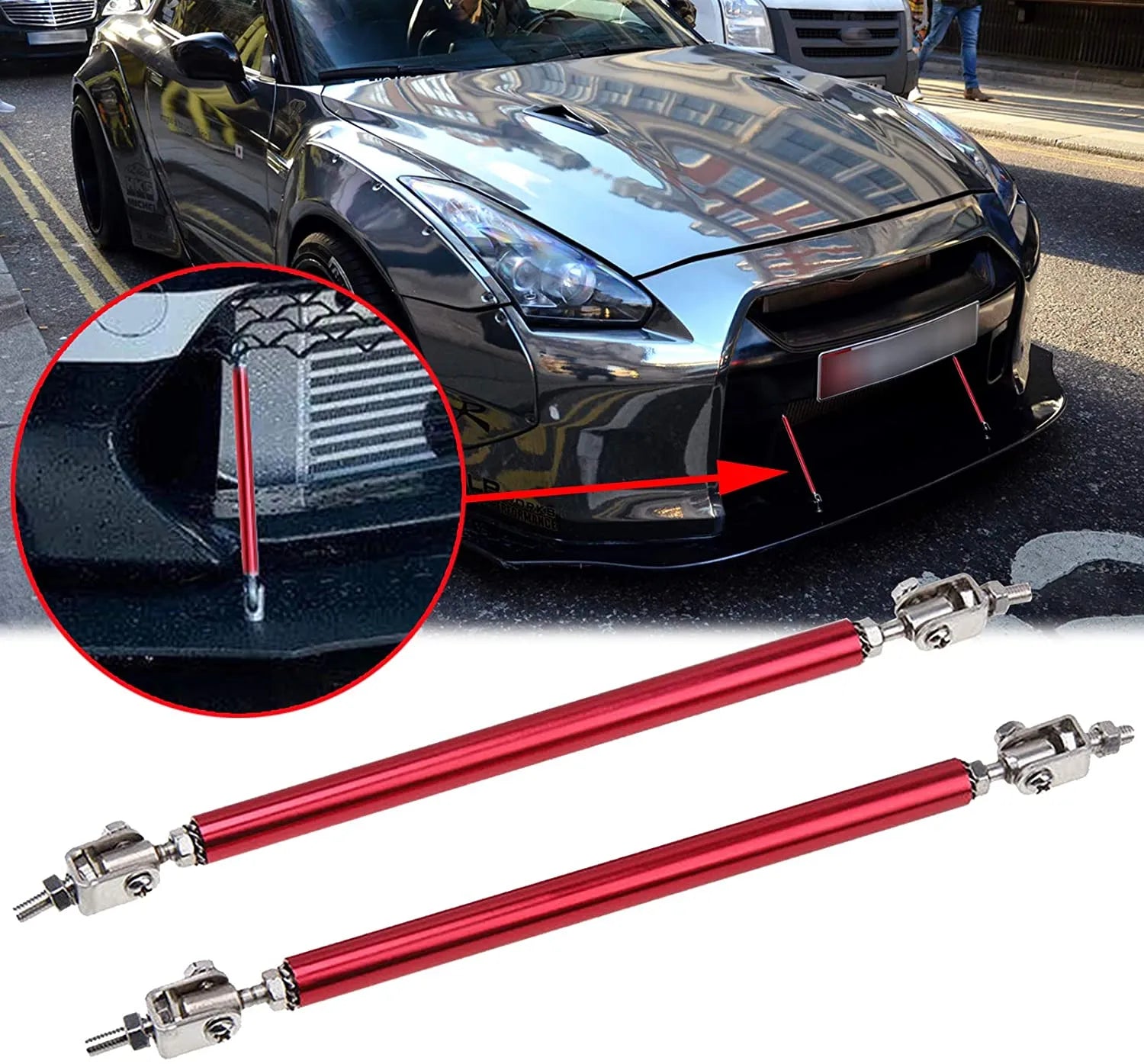 Front Bumper Spliter Rods - 2PCs