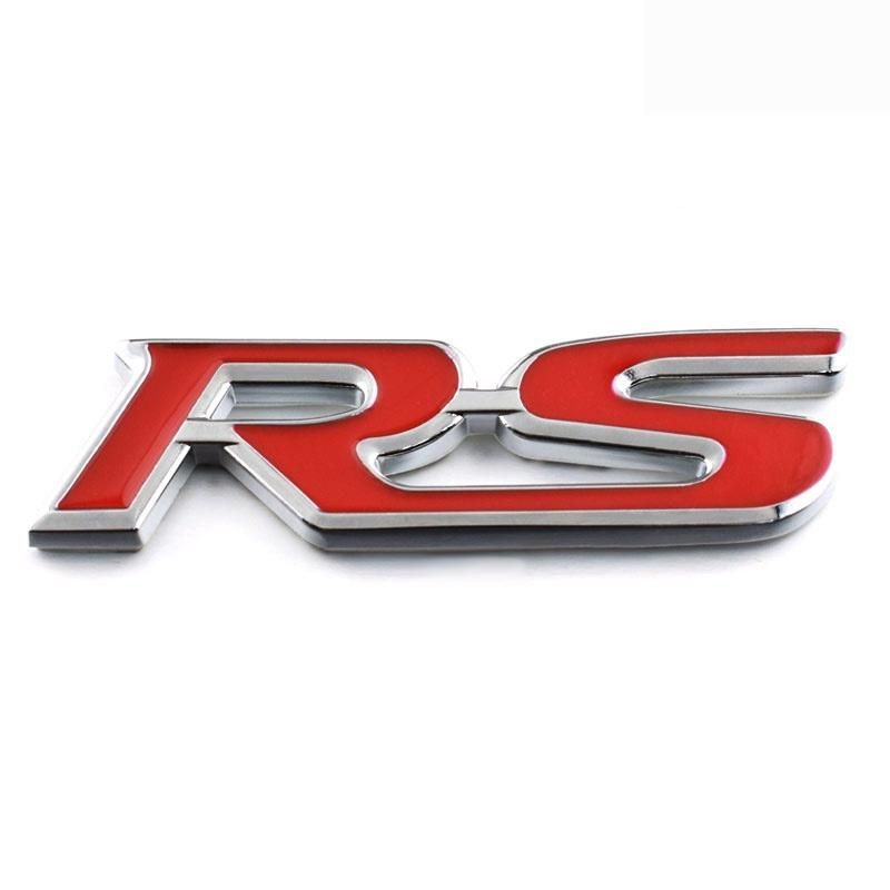 3D RS Car Badge Metal Logo