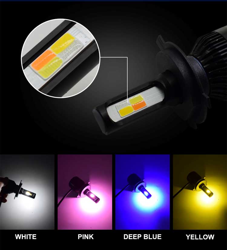 Colors Switch Back Fog Led Light With Flash H11 - 2 PCs