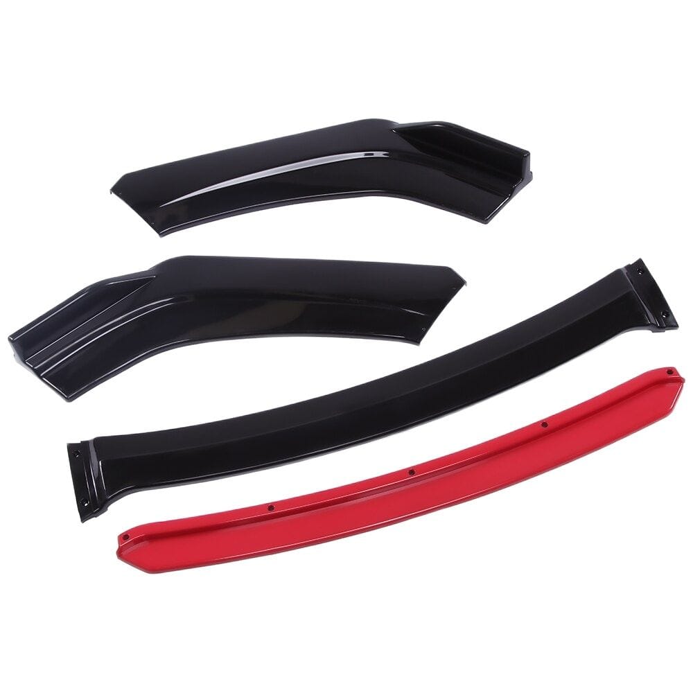 Car Front Bumper Splitter ABS Plastic - 4Pcs