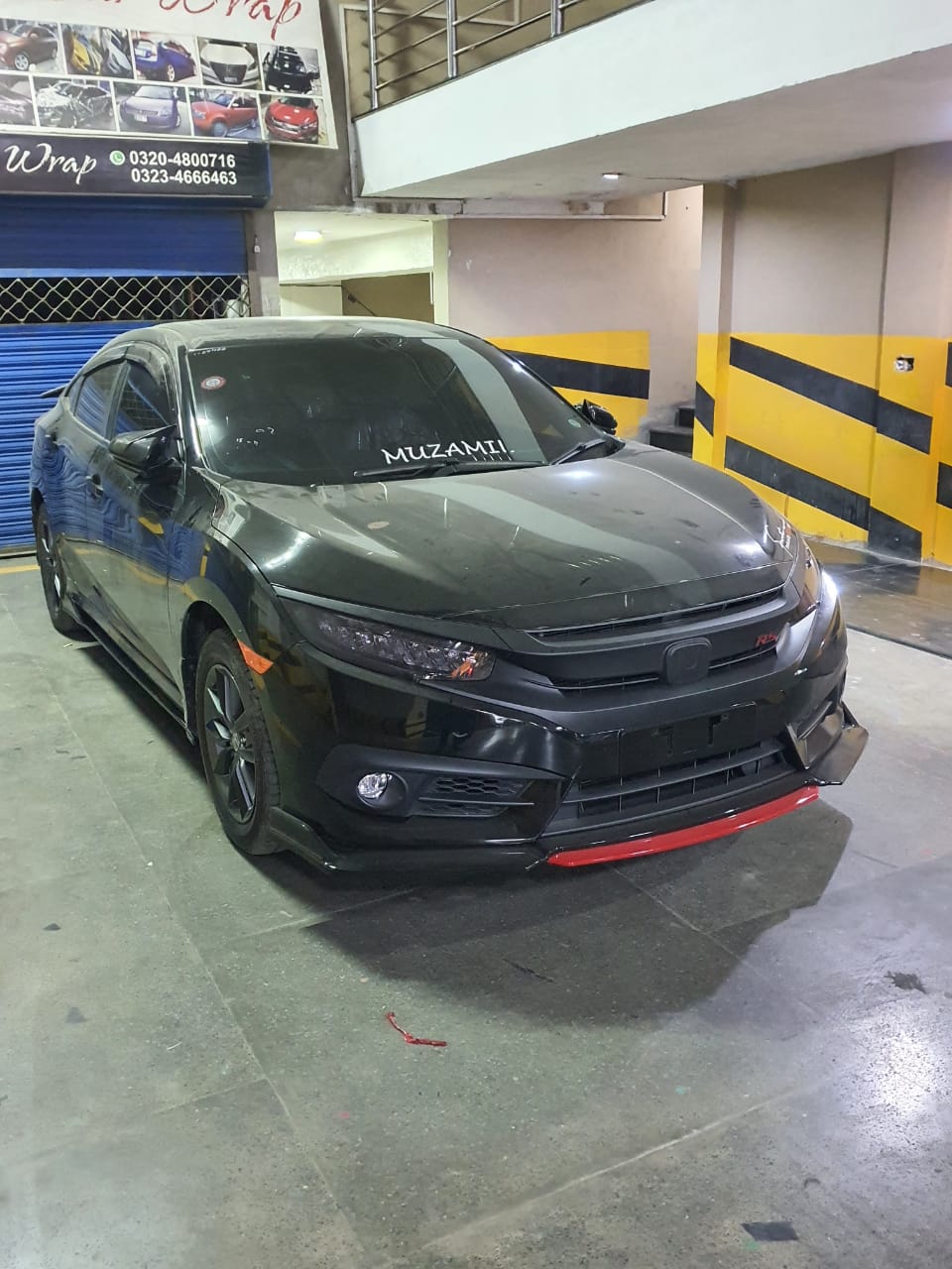 Car Front Bumper Splitter ABS Plastic - 4Pcs