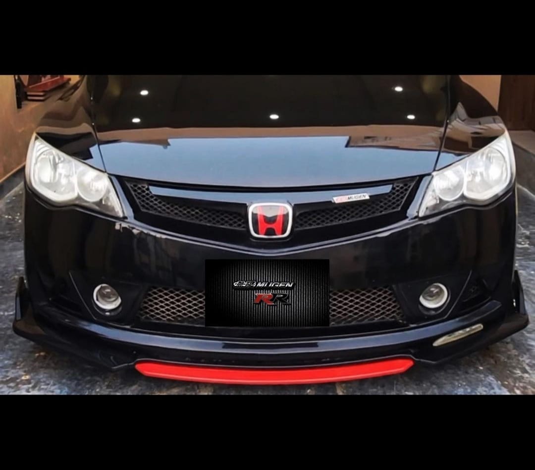 Car Front Bumper Splitter ABS Plastic - 4Pcs