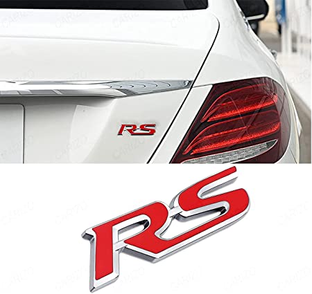 3D RS Car Badge Metal Logo