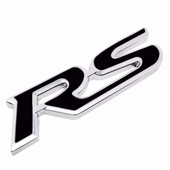 3D RS Car Badge Metal Logo