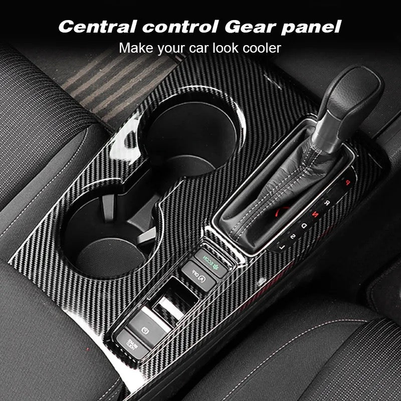 Honda Civic 2022 Carbon Fiber Center Console Gear Panel Trim Cover