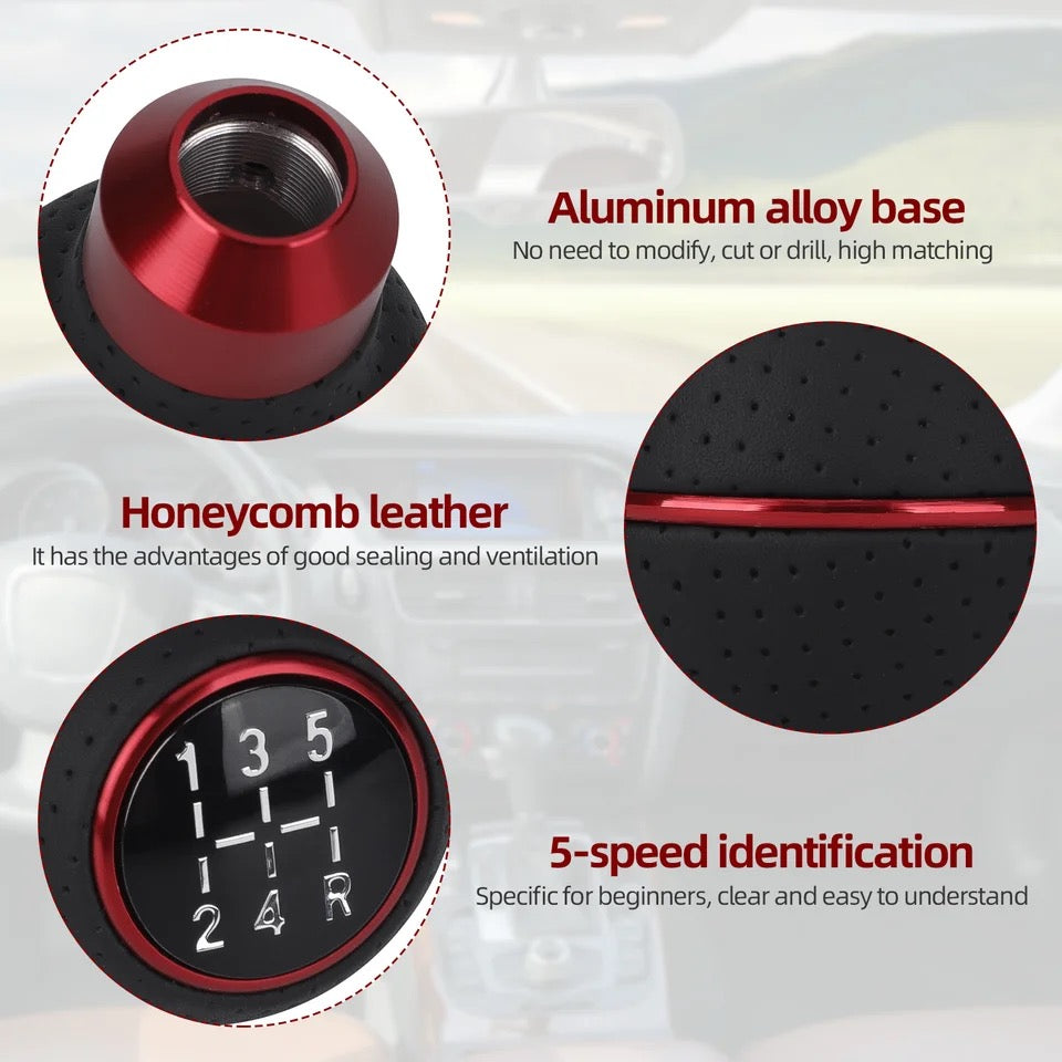 5 Speed Universal Aluminium Car Gear Shift Knob