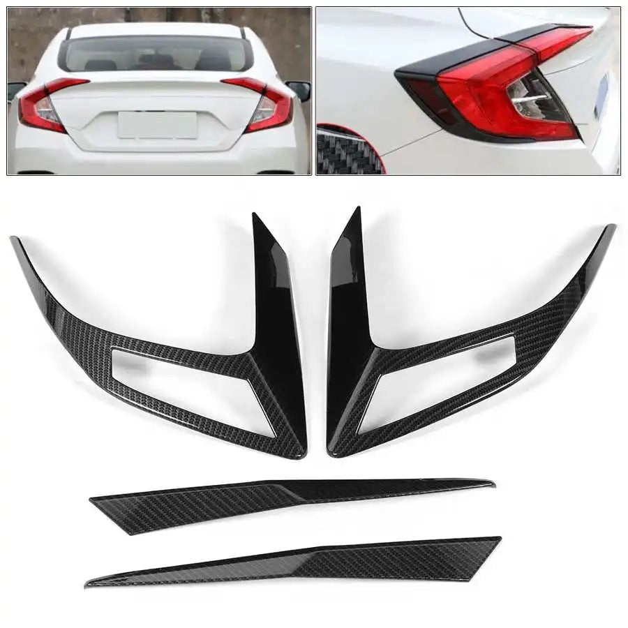 Honda Civic X Carbon Fiber Tail Lights Trims