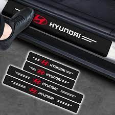 Carbon Fiber Car Door Threshold Anti-Scratch Sticker - 4Pcs